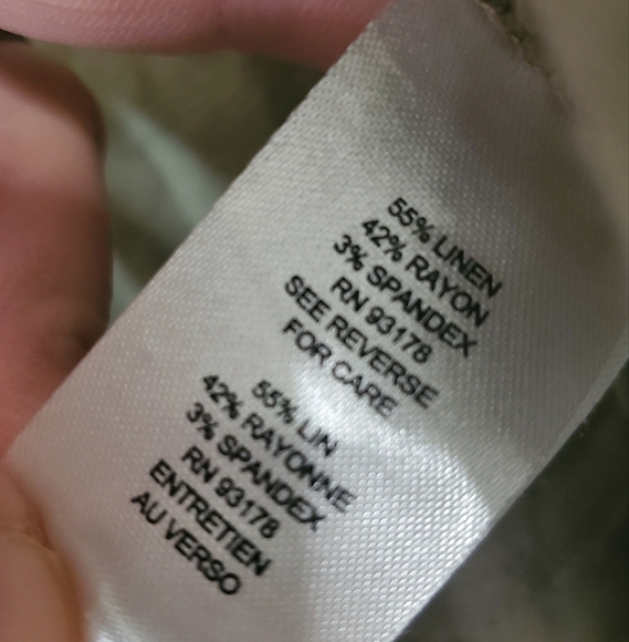 Tahari Linen Blend Jumpsuit Cropped Pants Tie Waist Tank Top Utility Minimalist - Picture 5 of 11